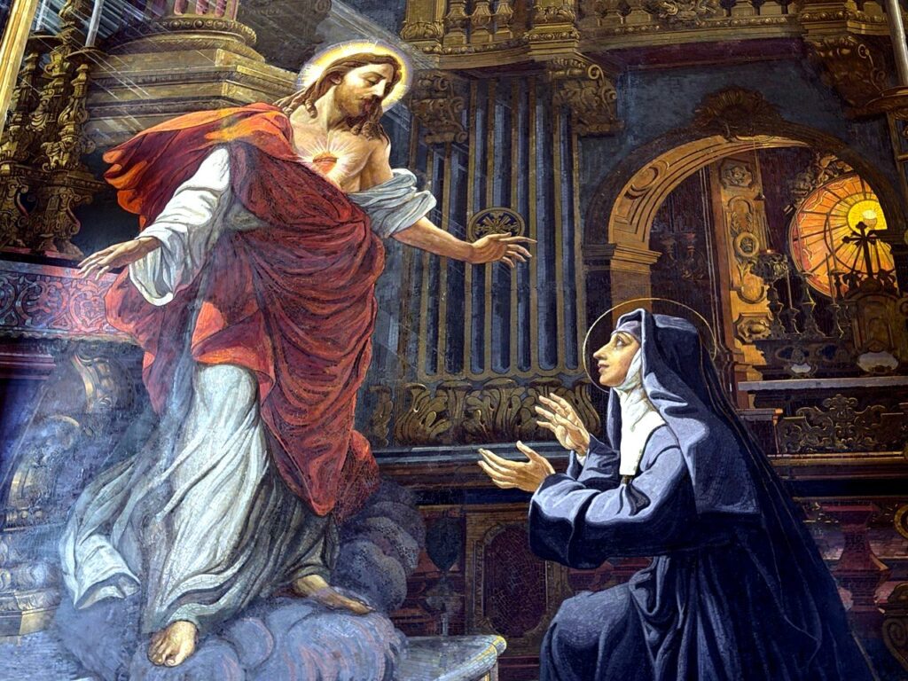 Herz-Jesu-Erscheinung – Fresko